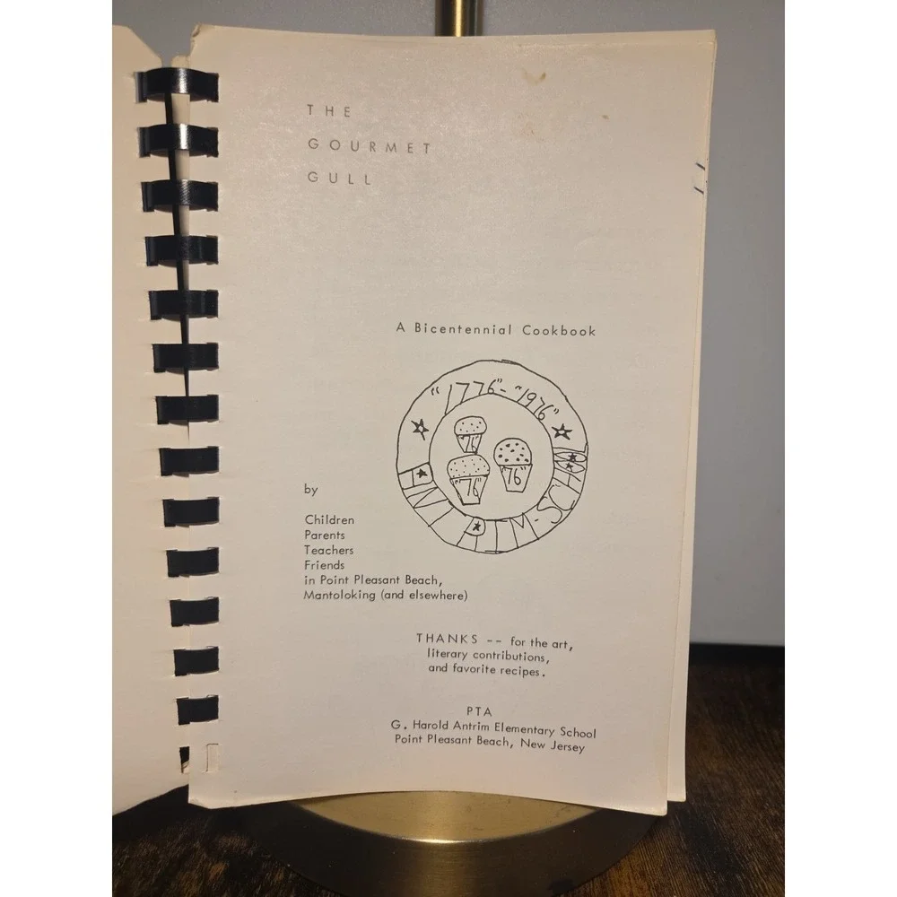 G. Harold‎ Antrim Elementary School Cookbook Point Pleasant Beach, NJ 1976 RARE